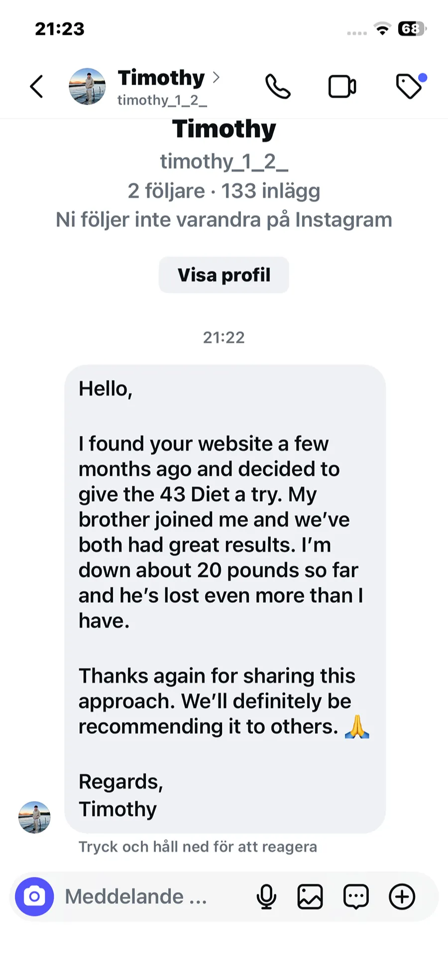 Testimonial